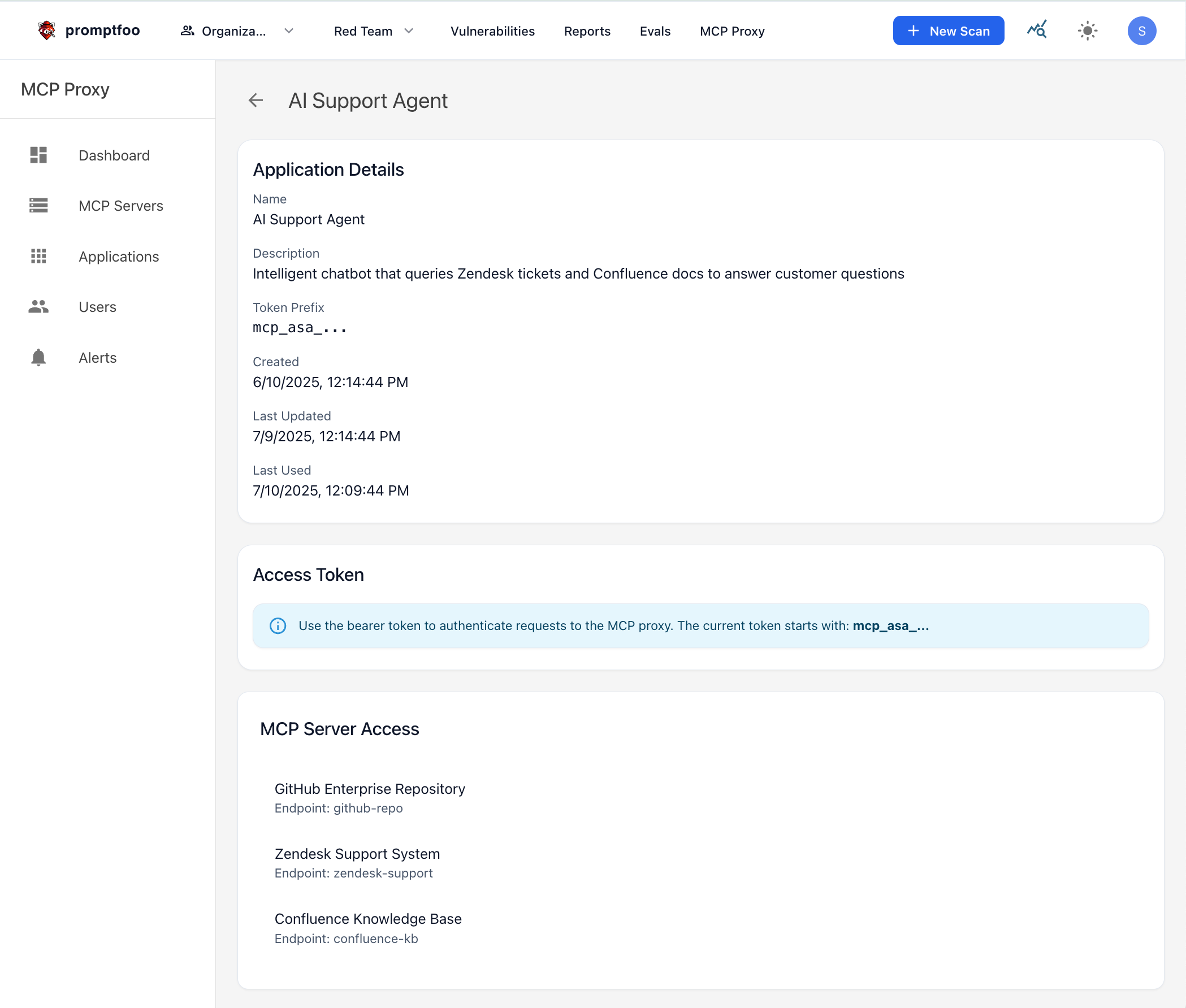 A list of whitelisted MCP servers