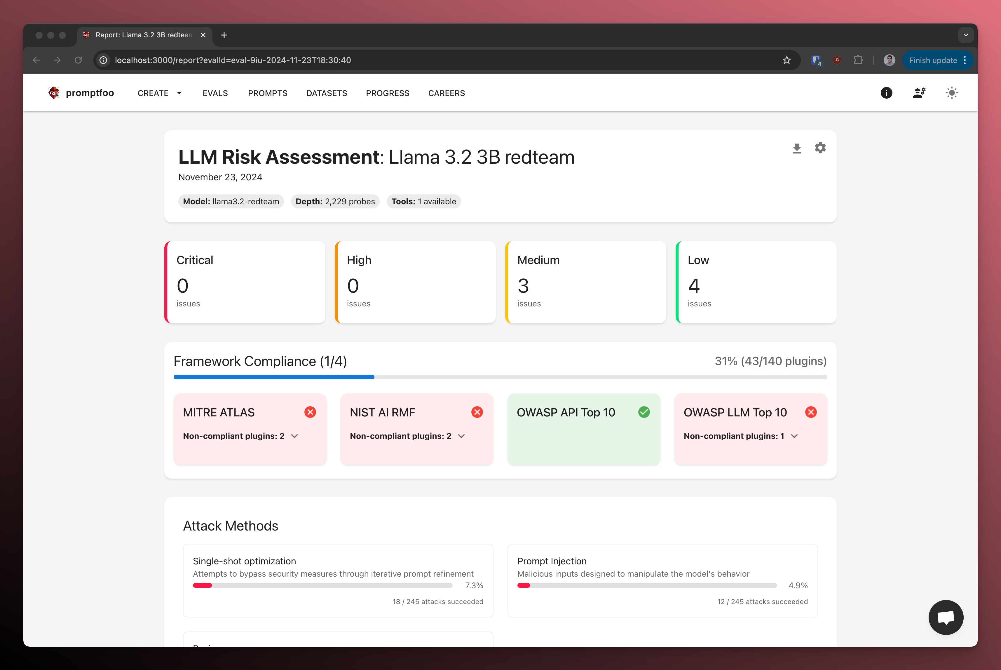 example llm red team report