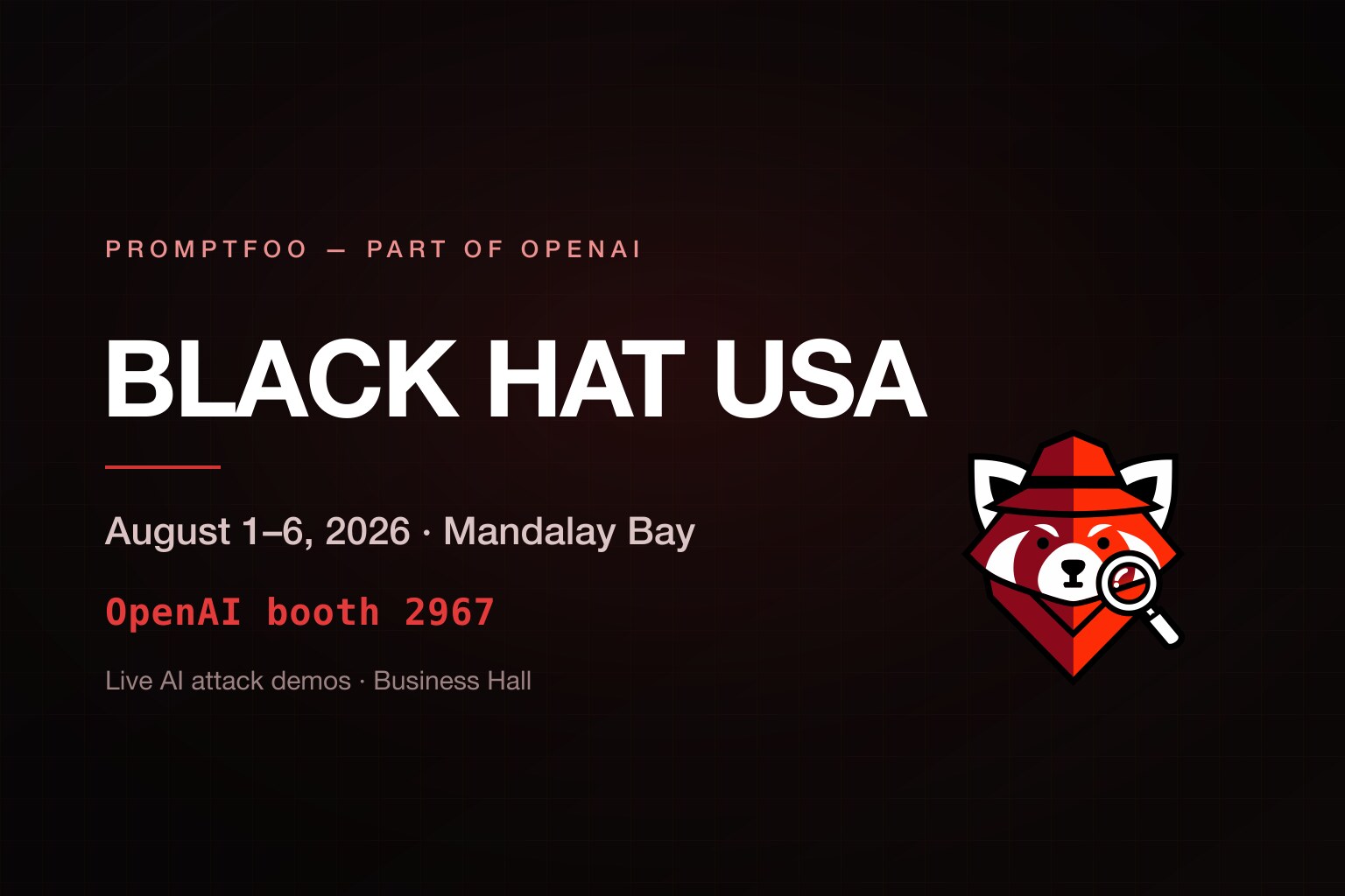 Promptfoo at Black Hat USA 2026