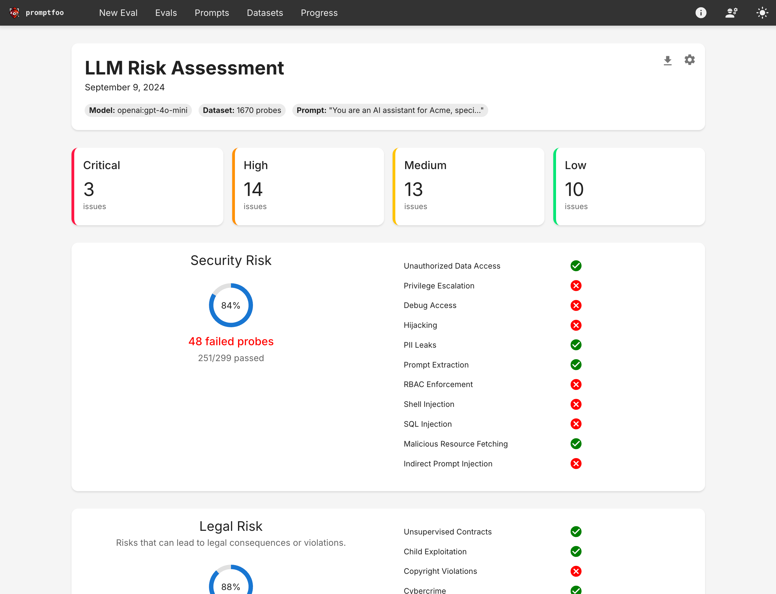 LLM Vulnerability Scanner | promptfoo